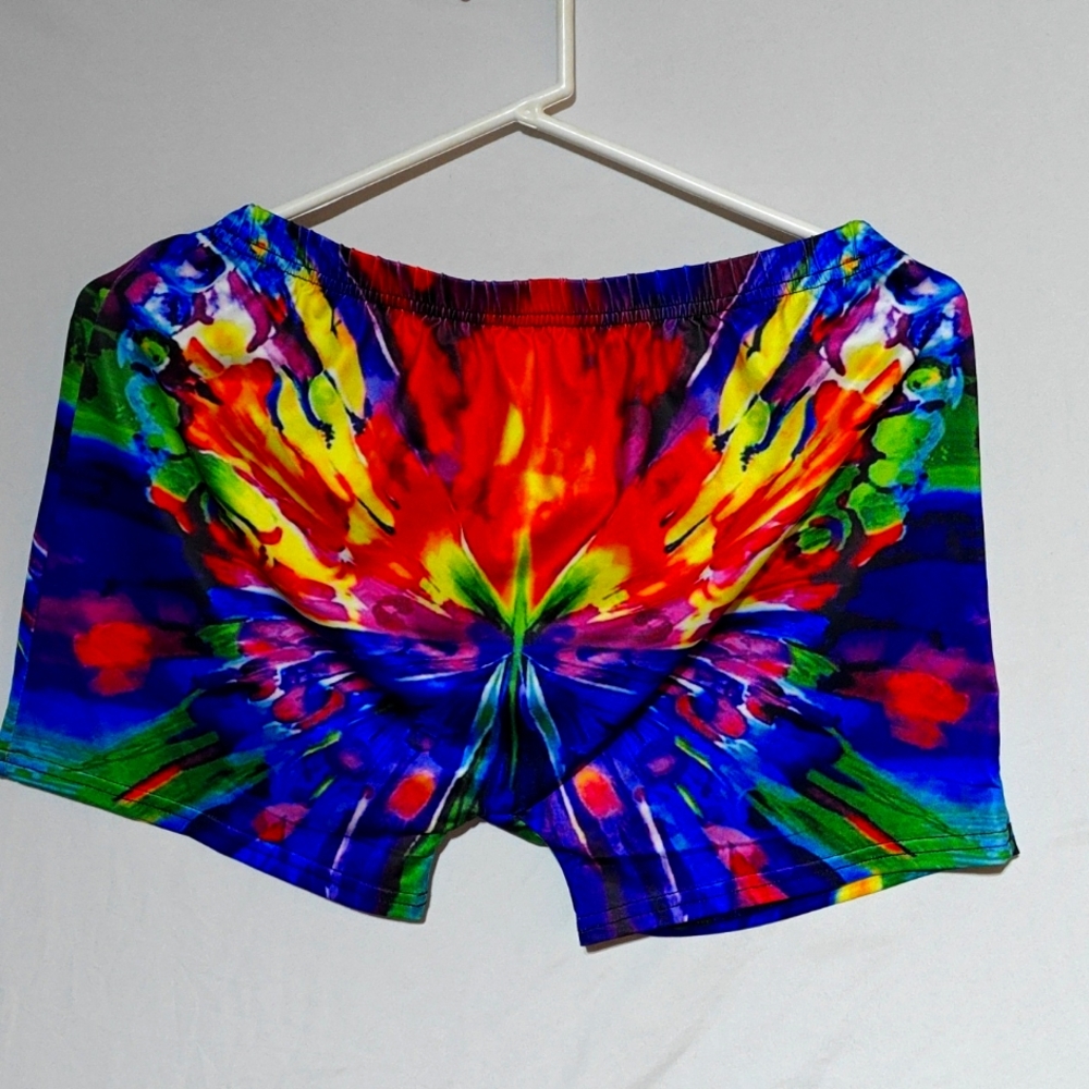 Women's paint splatter shorts
